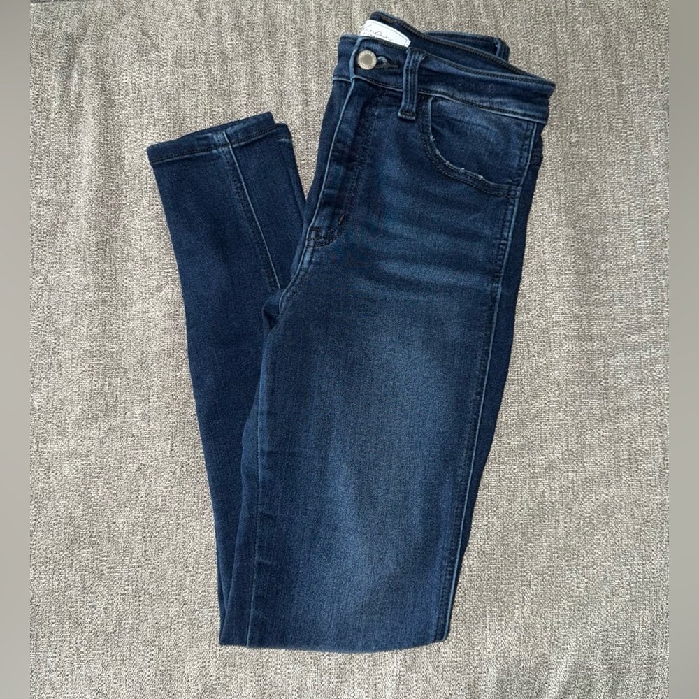 KanCan Signature Ultra High Rise Ankle Skinny Jeans Dark Wash